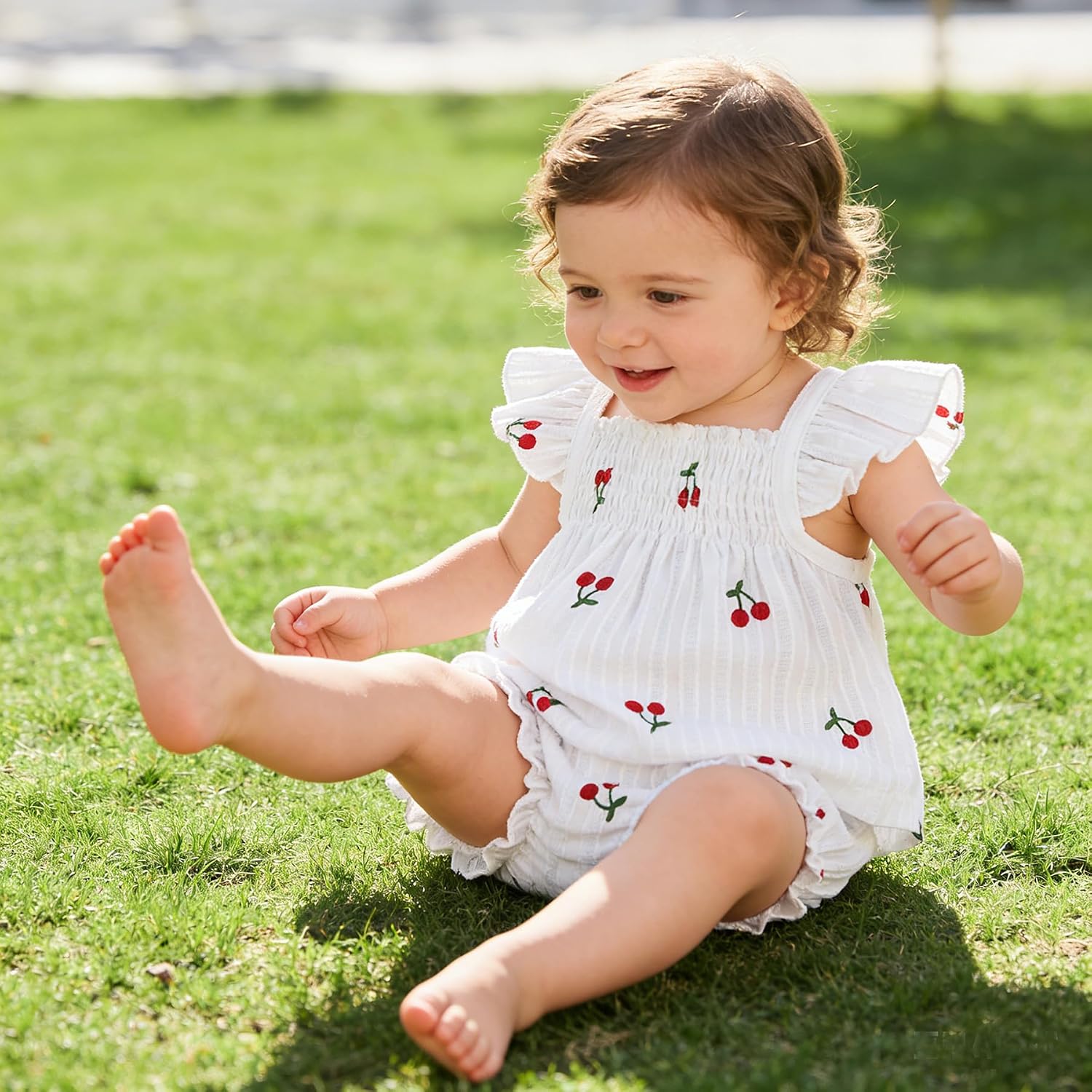 WephuPSho Toddler Baby Girls Summer Clothes 2 Piece Outfits Fly Sleeve Top + Shorts Set for Princess Birthday Dailytwear