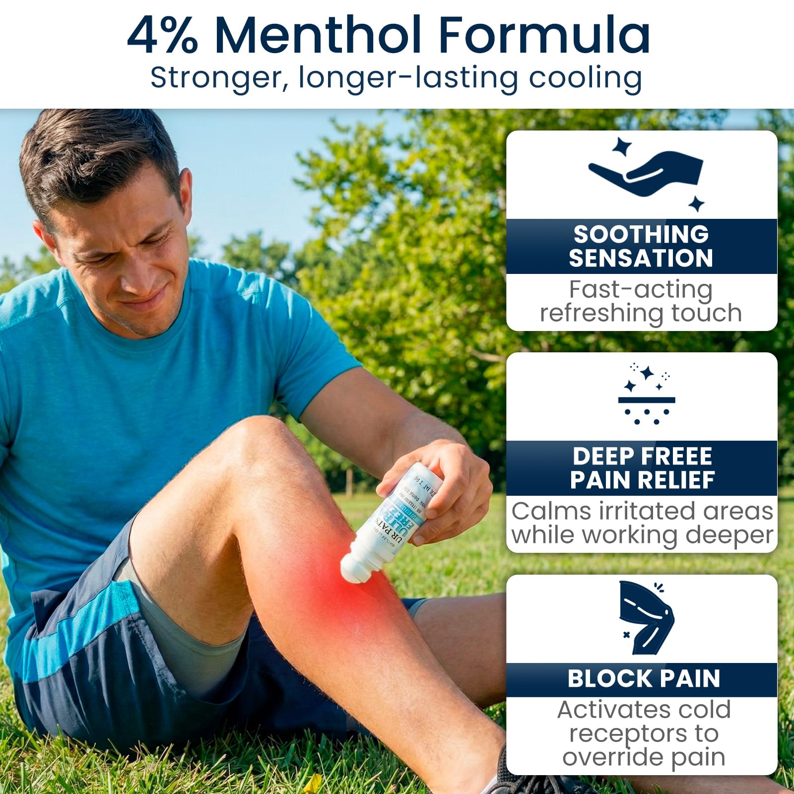 Ultra Freeze Roll-On Pain Relief Gel (3oz) - Joint & Muscle Therapy Rub — Amazon image 4