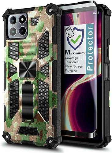 Miniatura 5 de NZND Funda para Boost Mobile Celero 5G Plus 2023 de 7.0 pulgadas (solo versión grande) con protector de pantalla de vidrio templado, protección de