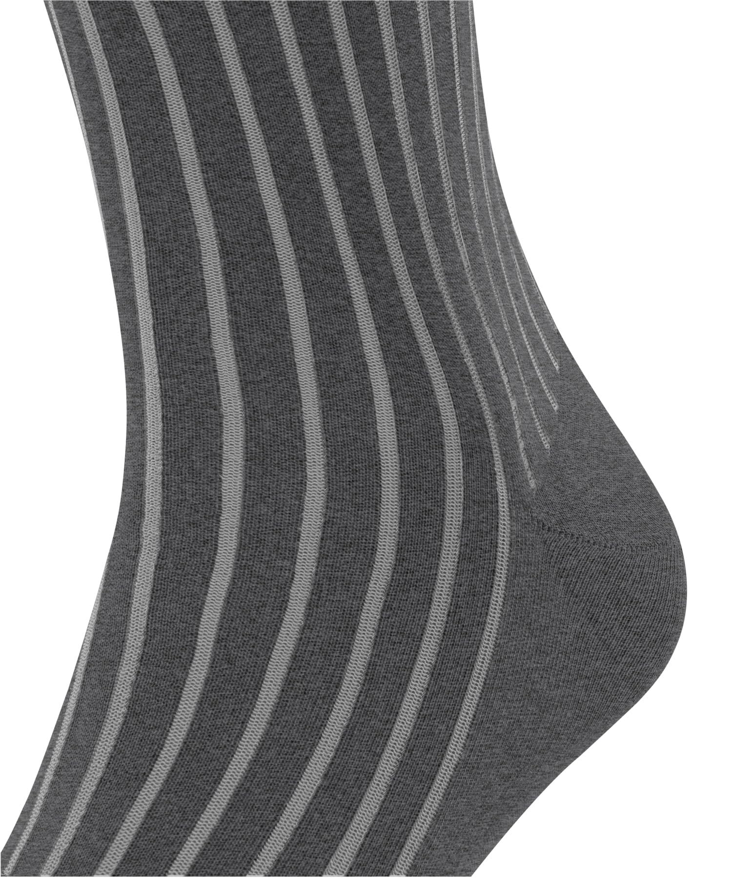 FALKE Mężczyźni Podkolanówki Shadow M Kh Bawełna długie z wzorem 1 Para, Szary Steel Melange 3164, 41-42