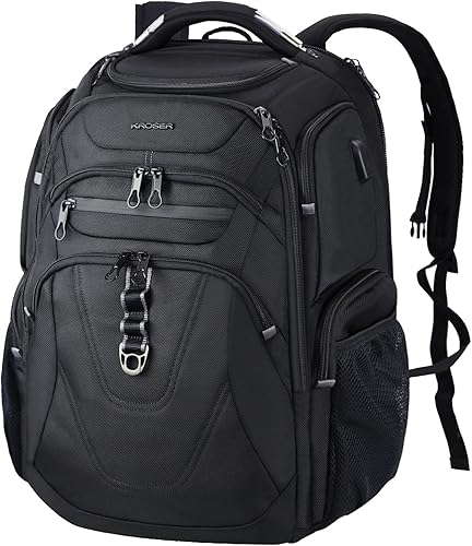 KROSER Mochila para Laptop de Viaje Amigable Mochila Hidrófuga Mochila de Negocios, 18,4 pulg., Mochilas Daypack  Repelente al, Mochila de negocios,