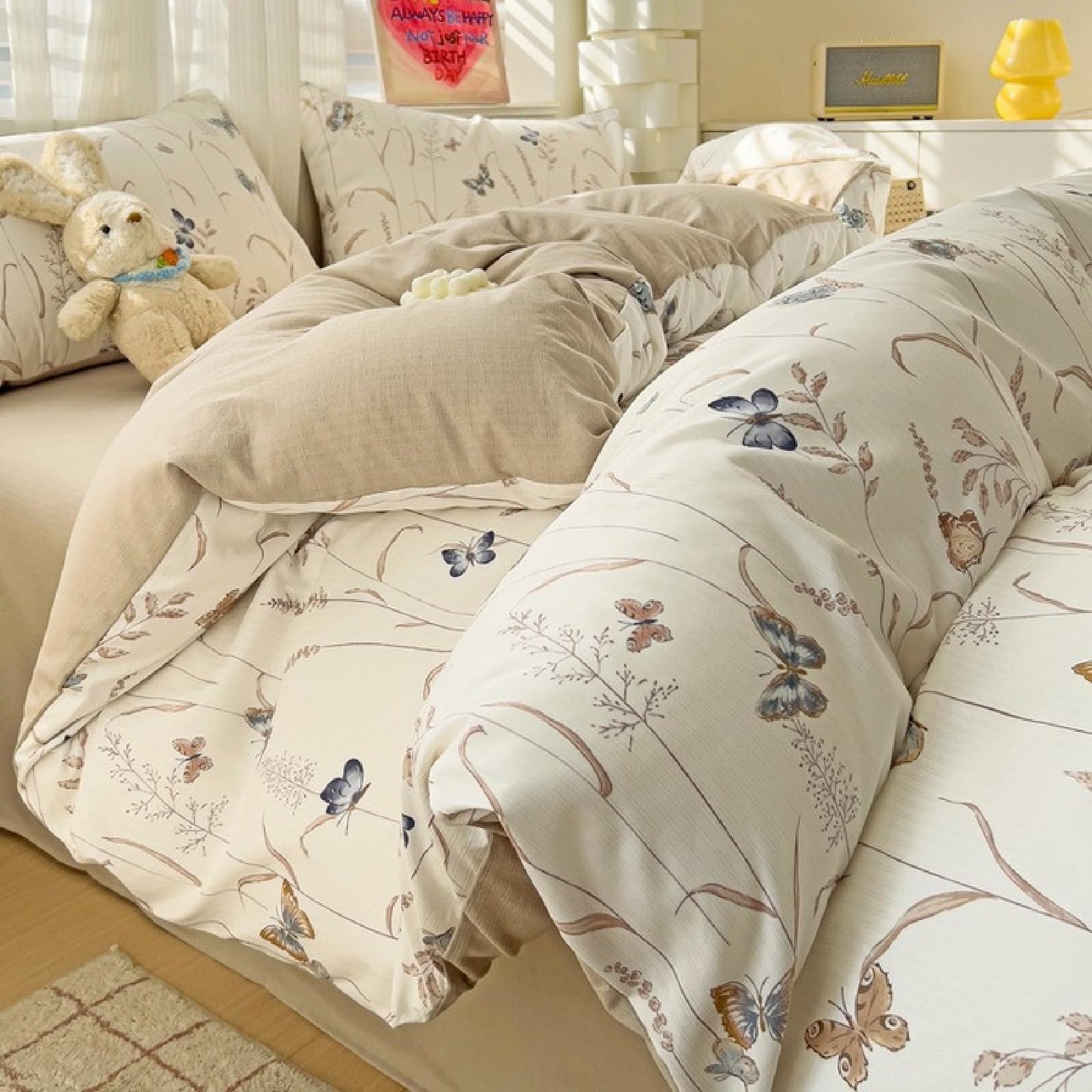 Housse de couette parure de lit design A pour chambre d'enfant et ado 1.2M