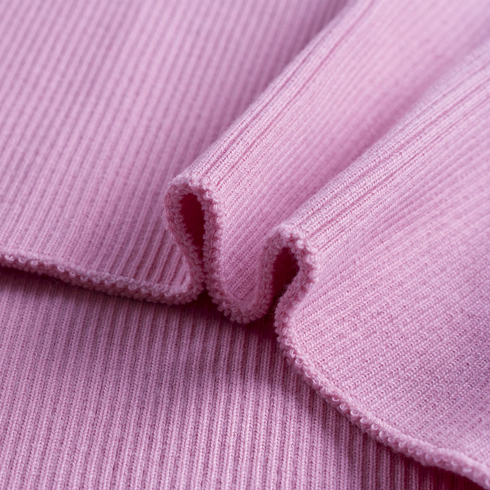 TinaKim Rib Knit Fabric,Make Jacket Waistbands Hem Cuffs,Ribbing Jersey Trim Material, for Sweatshirt Coat Sewing (Pink, 36x6in) - Image 4