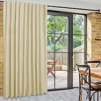 Vista 66 de DWCN Cortinas para puerta corrediza de patio - Cortinas extra anchas para puerta de vidrio, panel de cortina divisora de habitación con privacidad