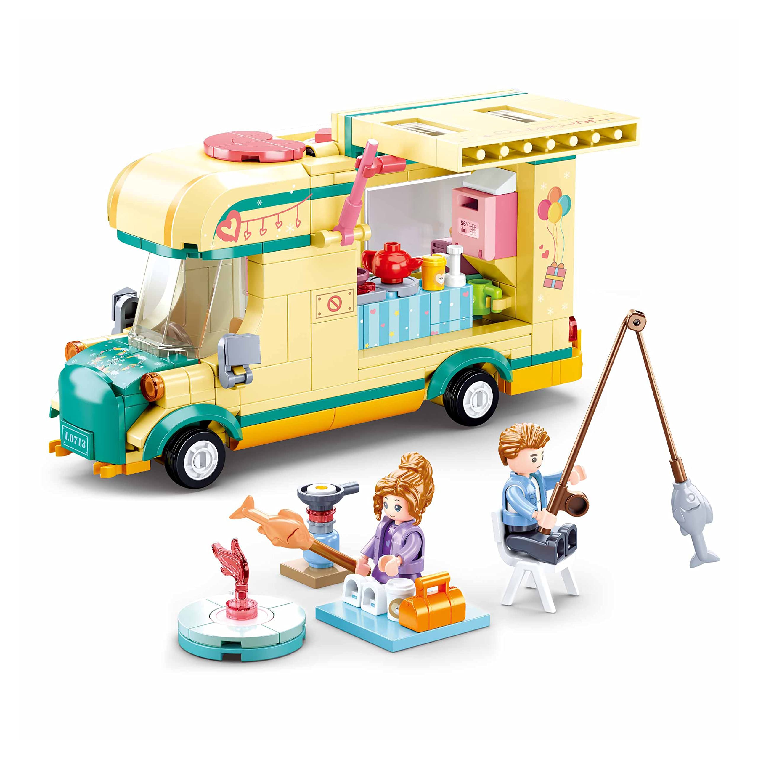 Sluban Happy Diary Camper Building Blocks Kit for Kids - Creative Construction Set with 314 Pieces Educational STEM Toy, BIS Certified Building Kit and Gifts for 6+ Year Old Boy or Girl (B0B4WCQFVZ) Amazon Price History, Amazon Price Tracker
