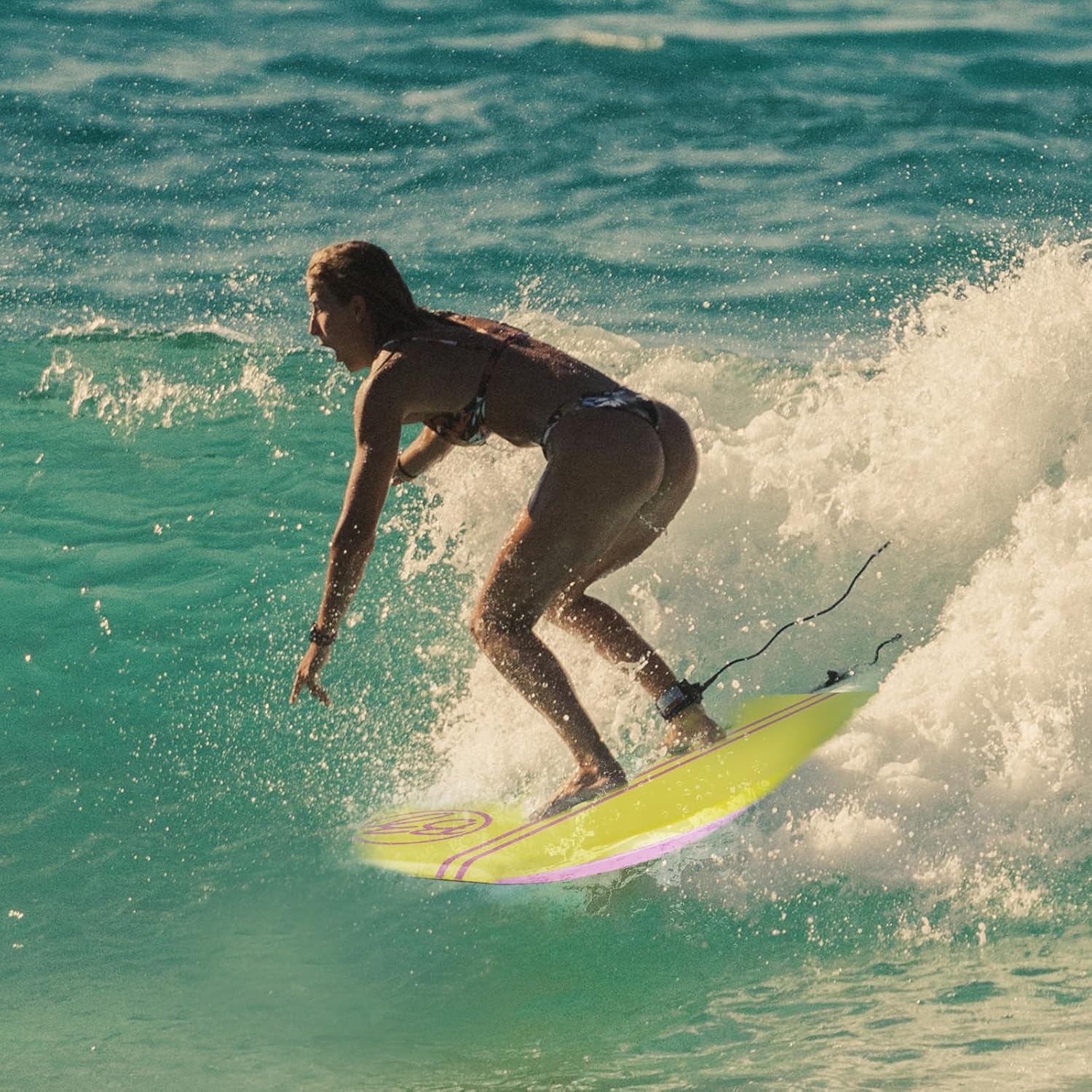 BZ T-10 40" Bodyboard, Clipped Crescent Tail Body Board with HDPE Slick PE Core 8lb Green Cell Deck for Beach Surfing