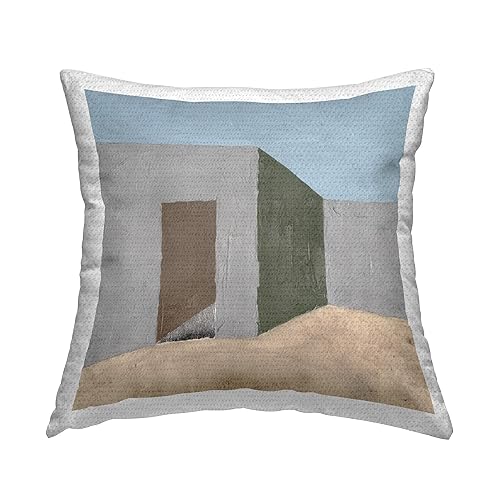 Stupell Industries Southwestern Adobe House Outdoor Printed Throw Pillow, 18