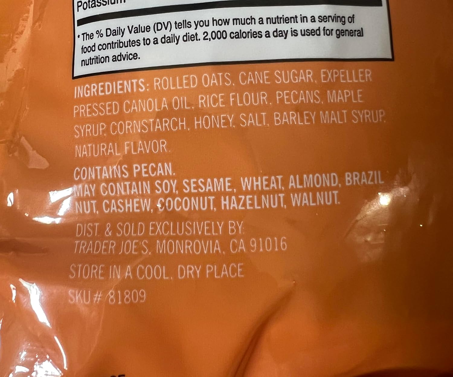 Trader Joe's Just the Clusters Maple Pecan Granola Cereal 16 oz. (Pack of 2 bxs)