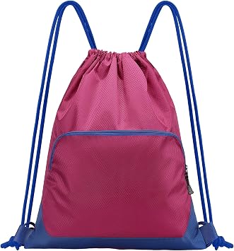 Sports Gym Drawstring Backpack Bag,Reusable Cinch Bag String Backpack for Basketball Soccer