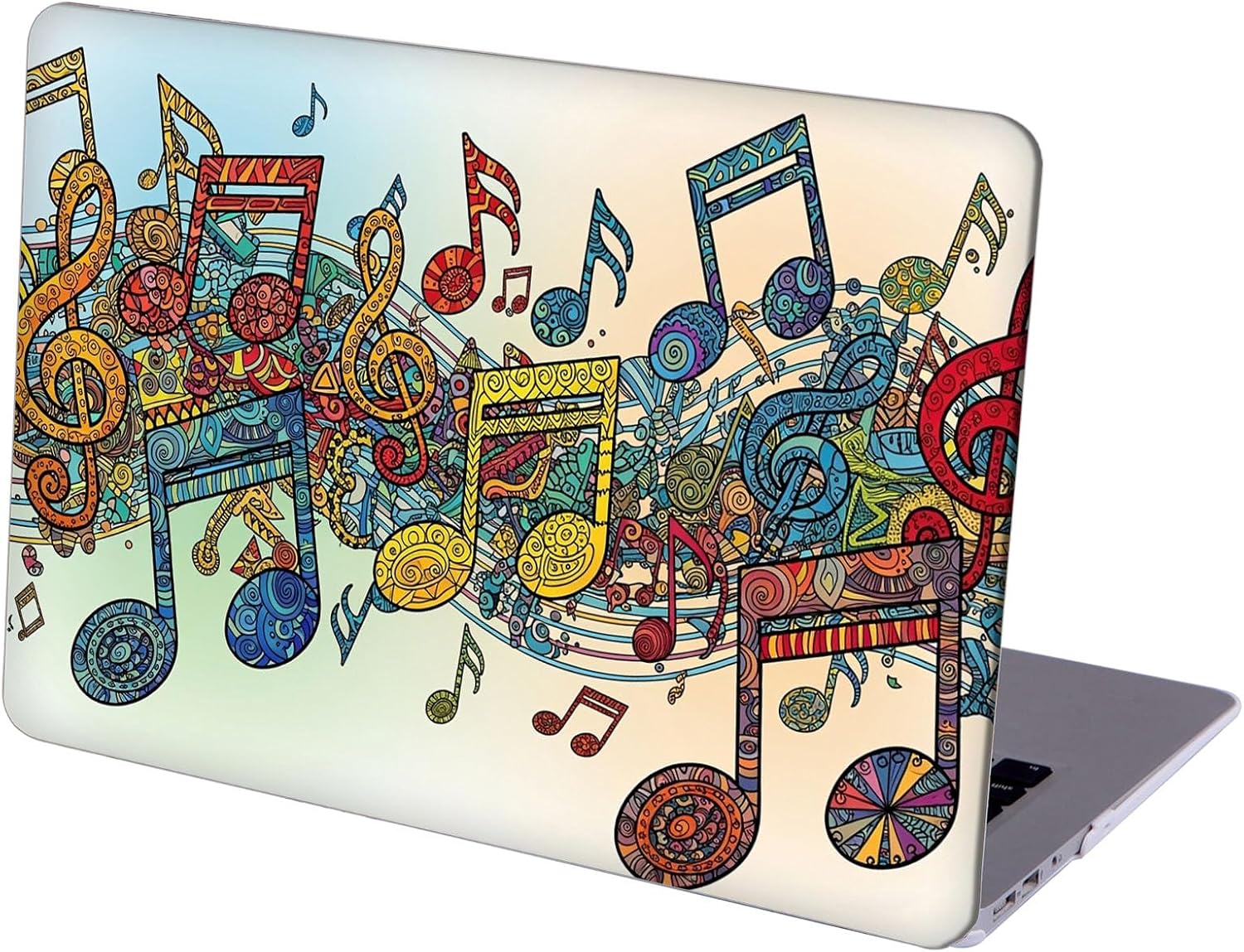 Compatible with MacBook Neo 13-inch, Hard Shell Case with Keyboard Cover and Screen Protector (A3404 A18 Pro chip, 2026 Release) - Music Note MC21669
