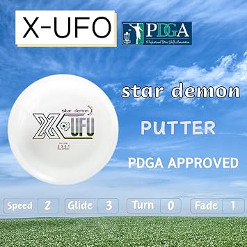 X-UFO Disc Golf Set - Disc Golf Starter Set, Includes 1 Putter, 1 Driver, and 1 midrange disc, Weighing 170-178 Grams Suitable for Beginners and Professional disc Golf tournaments