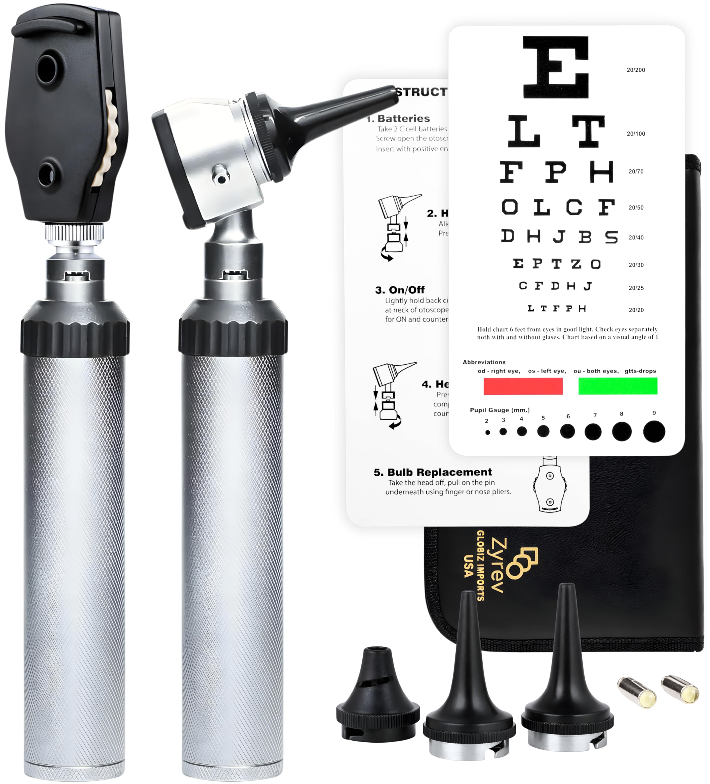 IOPE·3点セット Amazon.com: Zyrev Combo Otoscope Oph Set - Multi-Function Otoscope