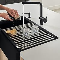 Vista 10 de Blanco, 238483, Precis 18-1/8" L x 17-5/16" W Bastidor para lavabo, acero inoxidable