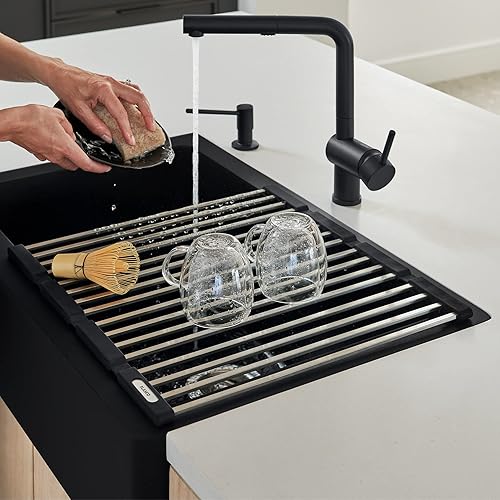 Miniatura 10 de Blanco, 238483, Precis 18-1/8" L x 17-5/16" W Bastidor para lavabo, acero inoxidable