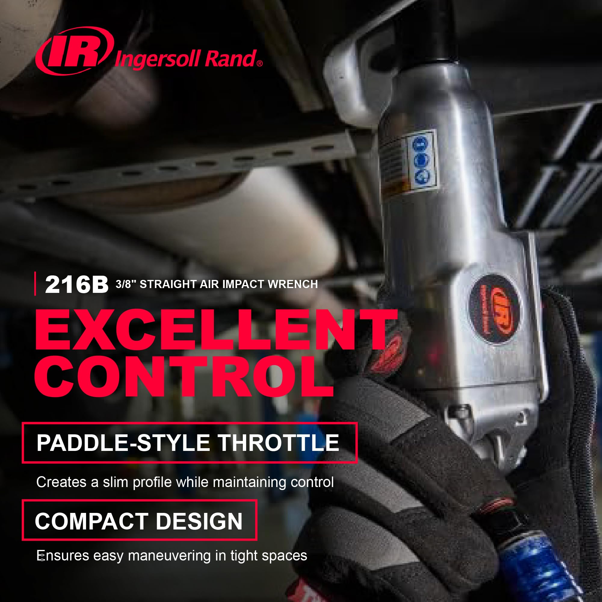 Ingersoll Rand 216B Air Impact Wrench - 200 ft-lbs Torque -3