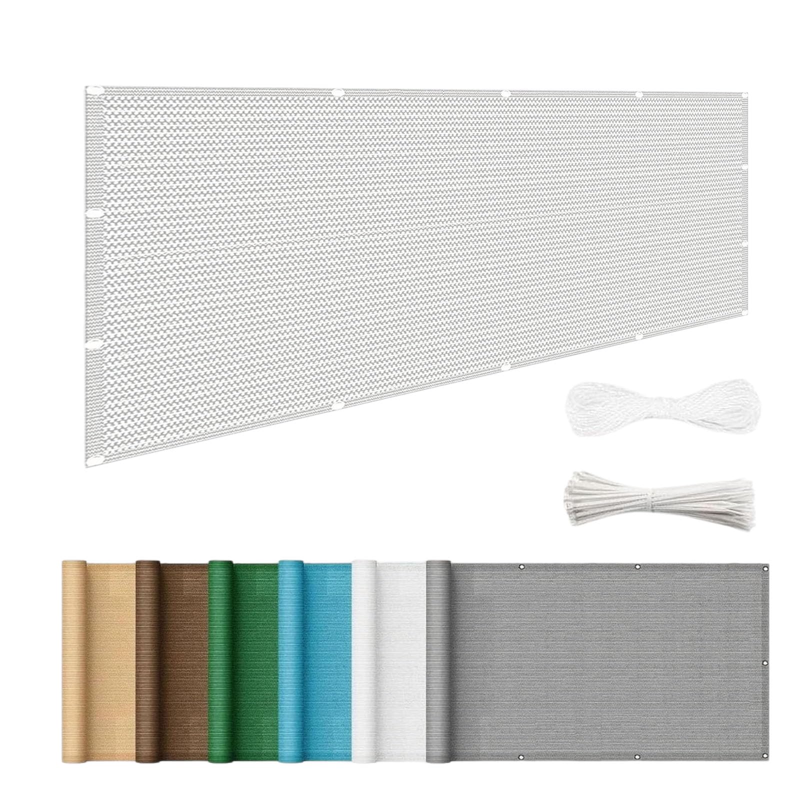 Brise-Vue pour Balcon 120 x 200 Toile Protection Contre Soleil