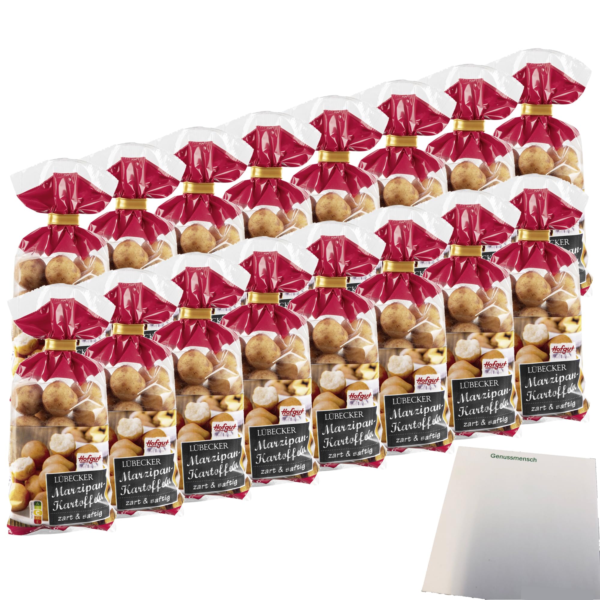 usy Bundle für Hofgut Marzipankartoffeln VPE (16x125g Beutel) + usy Block
