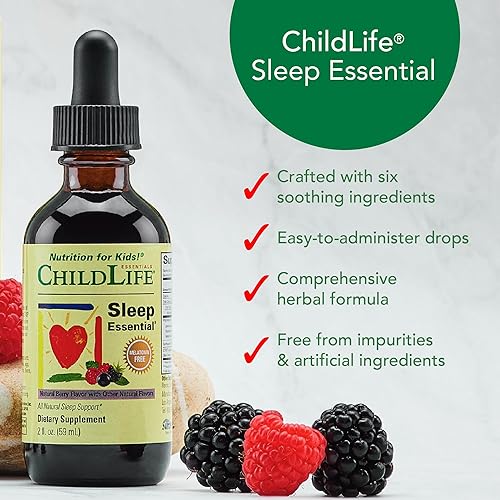 Miniatura 6 de CHILDLIFE ESSENTIALS Sleep Essential - Ayuda natural para dormir para niños, promueve la relajación y el sueño saludable, sin melatonina, sin