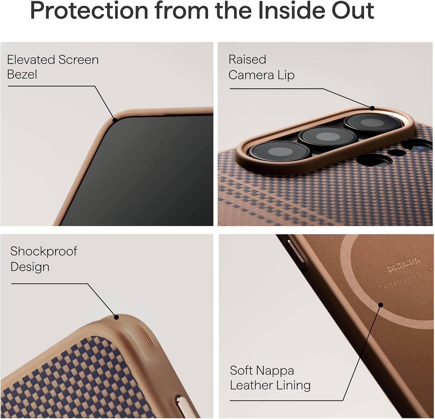pitaka for Samsung Galaxy S26 Ultra Case, 6.9 Inch, Compatible with MagSafe, Protective S26 Ultra Case with Aaron Button, Aramid Fiber Woven [Cairn Case - Sunset]