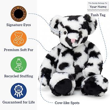 Vermont Teddy Bear Stuffed Animal Holstein Cow 18 | USA Bear Hospital Care