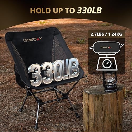 Miniatura 6 de Silla de camping portátil para senderismo, ultraligera, pequeña, ligera, plegable, para campamento al aire libre, caza, playa, picnic, concierto,