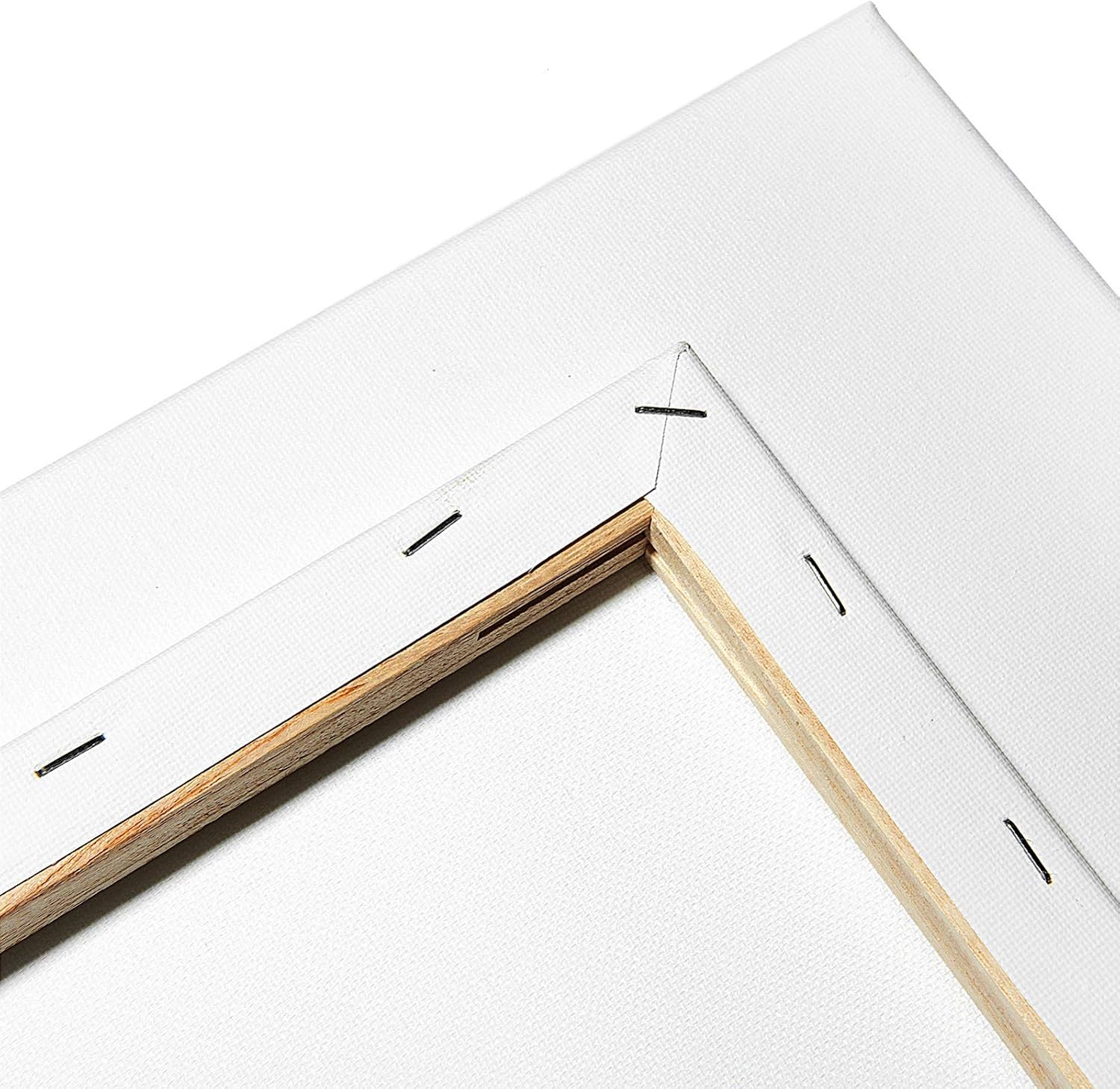 COYMOS Stretched White Blank Canvas Rectangular Canvas Boards for Painting, Acrylic Pouring, Oil Paint & Artist Media - 10 Pack 4"x4", 5"x7", 8"x10", 9"x12", 11"x14"