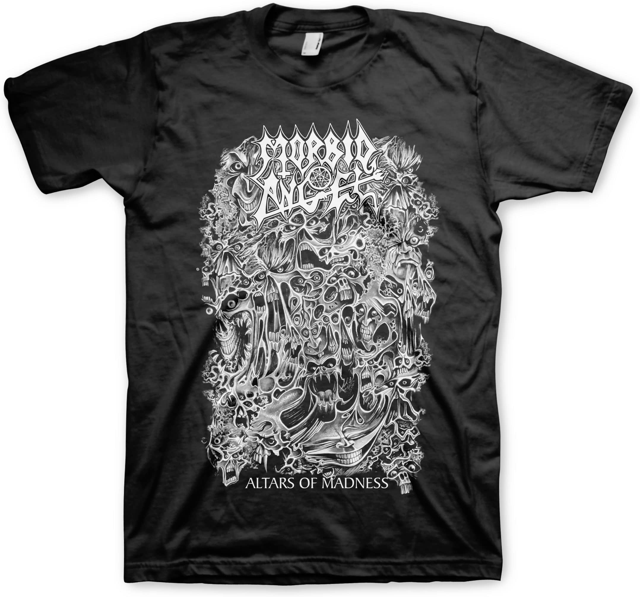 2Bhip Morbid Angel Altars of Madness 2018 Mens Black Short Sleeve T Shirt Death Metal Graphic Tees