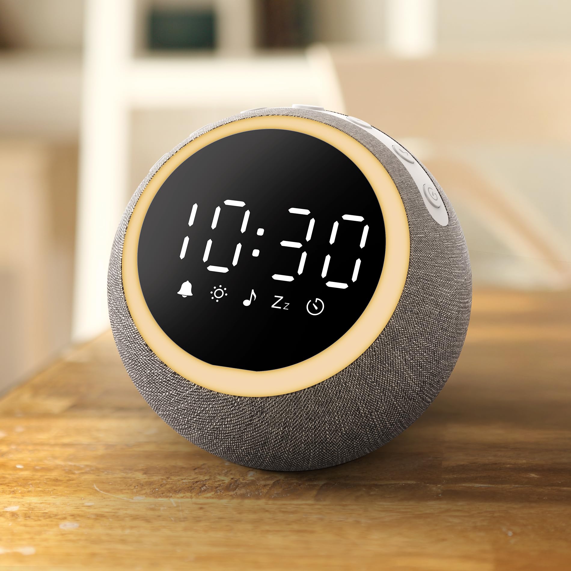 Amazon | Dreamegg 目覚まし時計 ホワイトノイズマシン【ライト付き