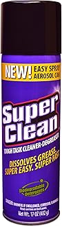 Multi Surface All Purpose Gunk Remover Aerosol Degreaser, Biodegradable, 17oz by Super Clean