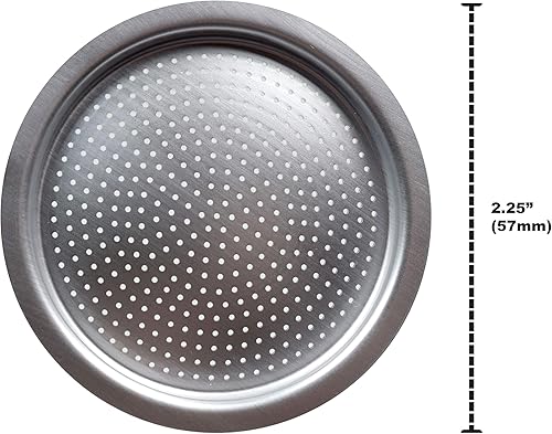Miniatura 3 de Univen Filtro de café expreso para máquinas de café expreso de aluminio Bialetti de 3 tazas de 2.244 in