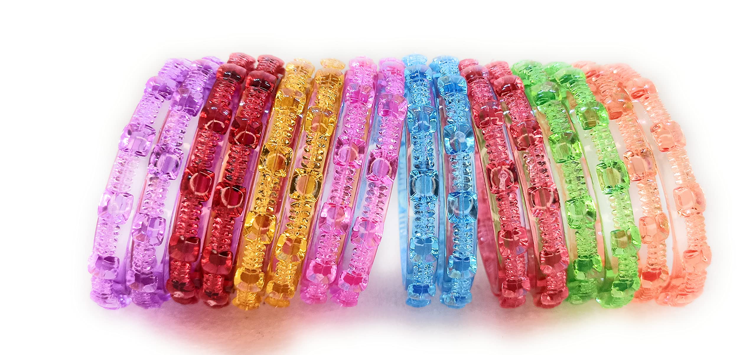 SBS Transparent Multicolor Plastic Acrylic Bangle set of 08 color / 16 bangles (Pride) for girl child (3-6 month old (40mm diameter)) (B0C41HL2Z2) Amazon Price History, Amazon Price Tracker