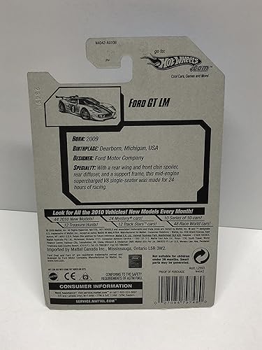 Miniatura 3 de 2009 Hot Wheels FORD GT LM WHITE PAINT die-cast 039190