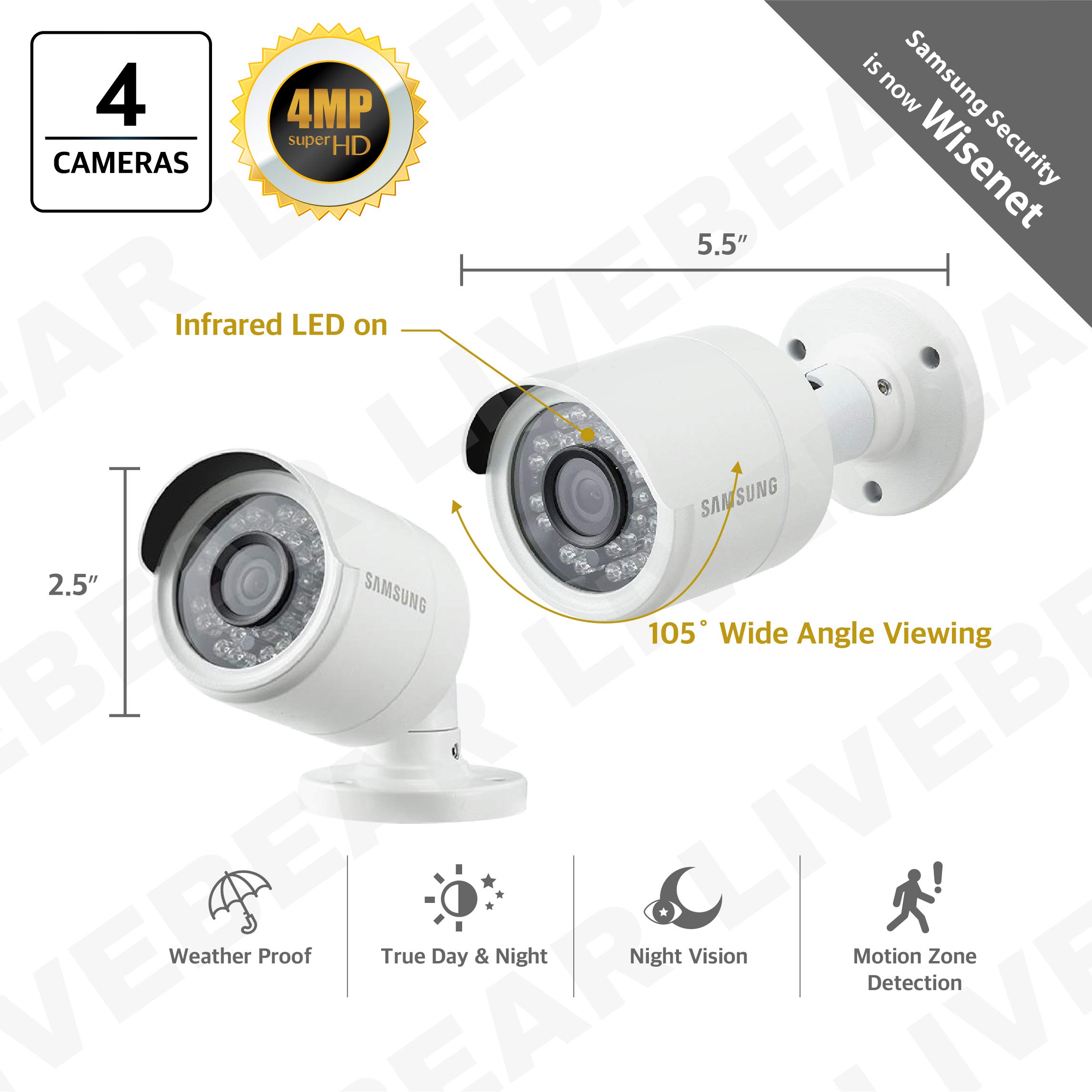 Samsung Wisenet Sdh B84041bf Channel 4mp Super Hd Dvr