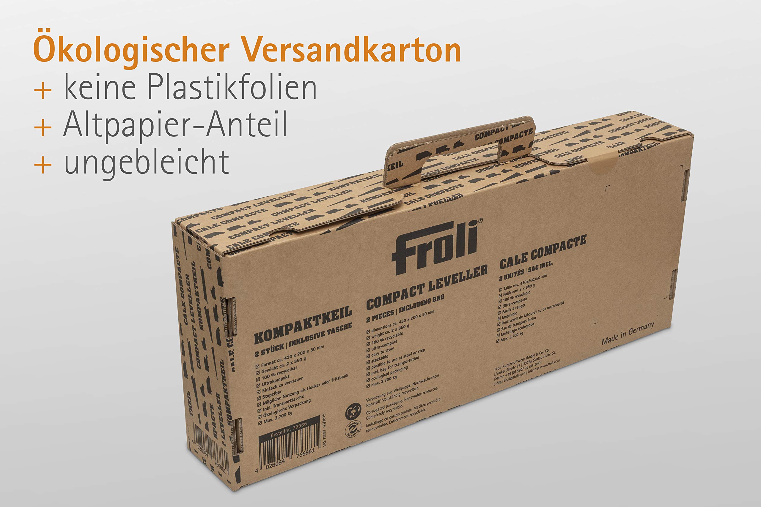 Froli - Cales écologique compacte empilable spécial Van FROLI