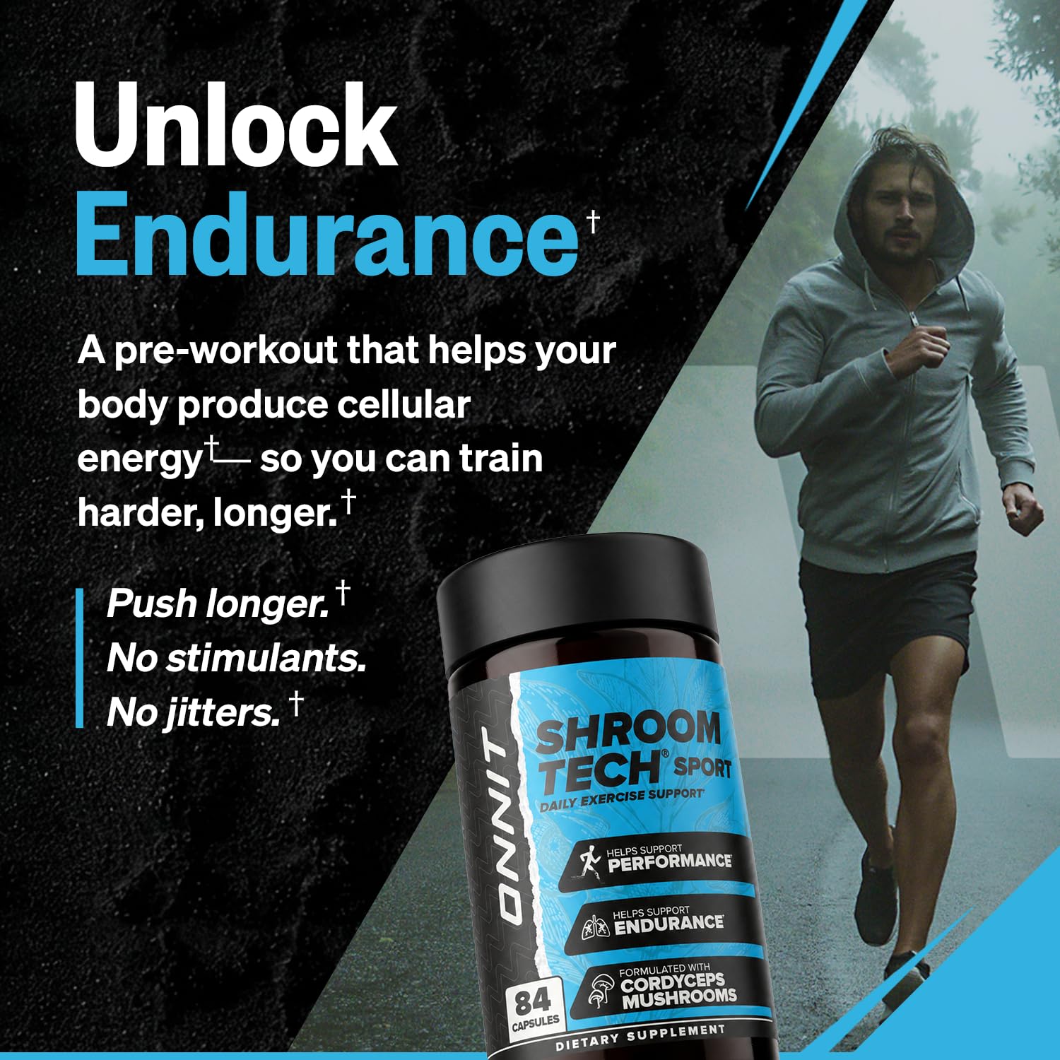 ONNIT Shroom Tech Sport Cordyceps Mushroom Pre-Workout Capsules, 84 Count — Amazon image 3