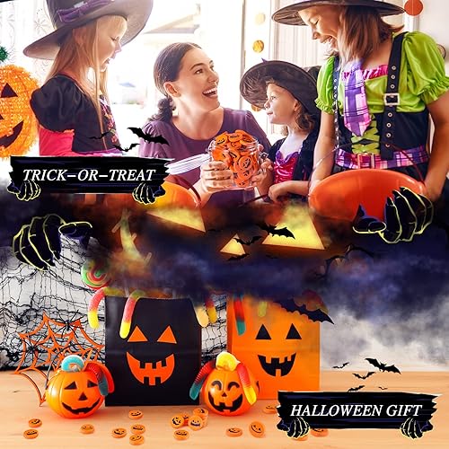 Miniatura 6 de Borrador de calabaza de Halloween, mini borradores de calabaza, borradores pequeños, borradores para niños, suministros de Halloween, recuerdos de