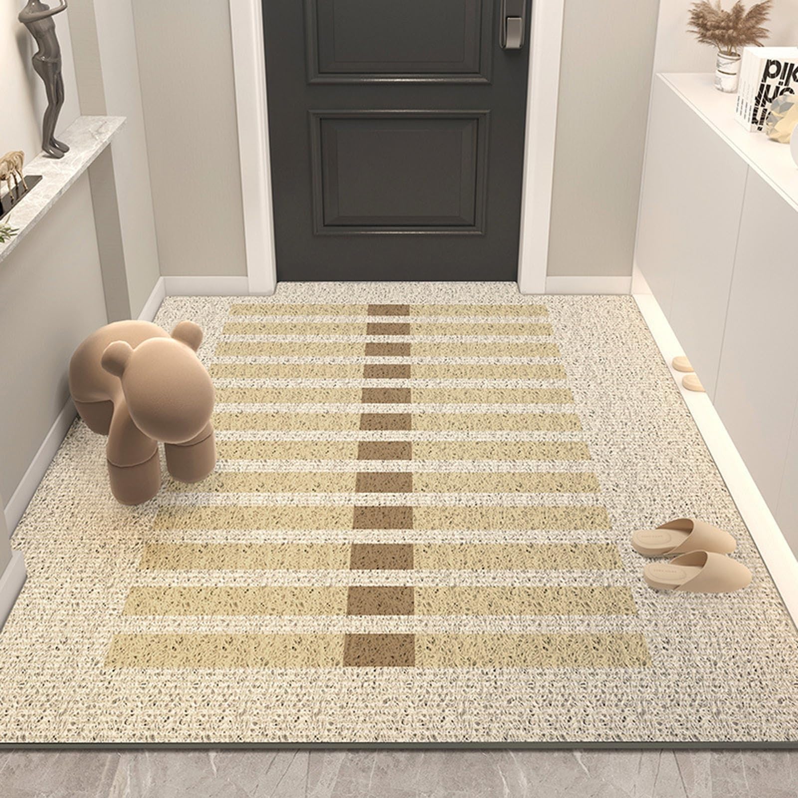 Paillasson anti-glisse et tapis de propreté pour entrée humide