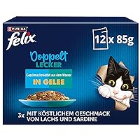 FELIX Ottimo come appare, doppio cibo per gatti bagnato in gelatina