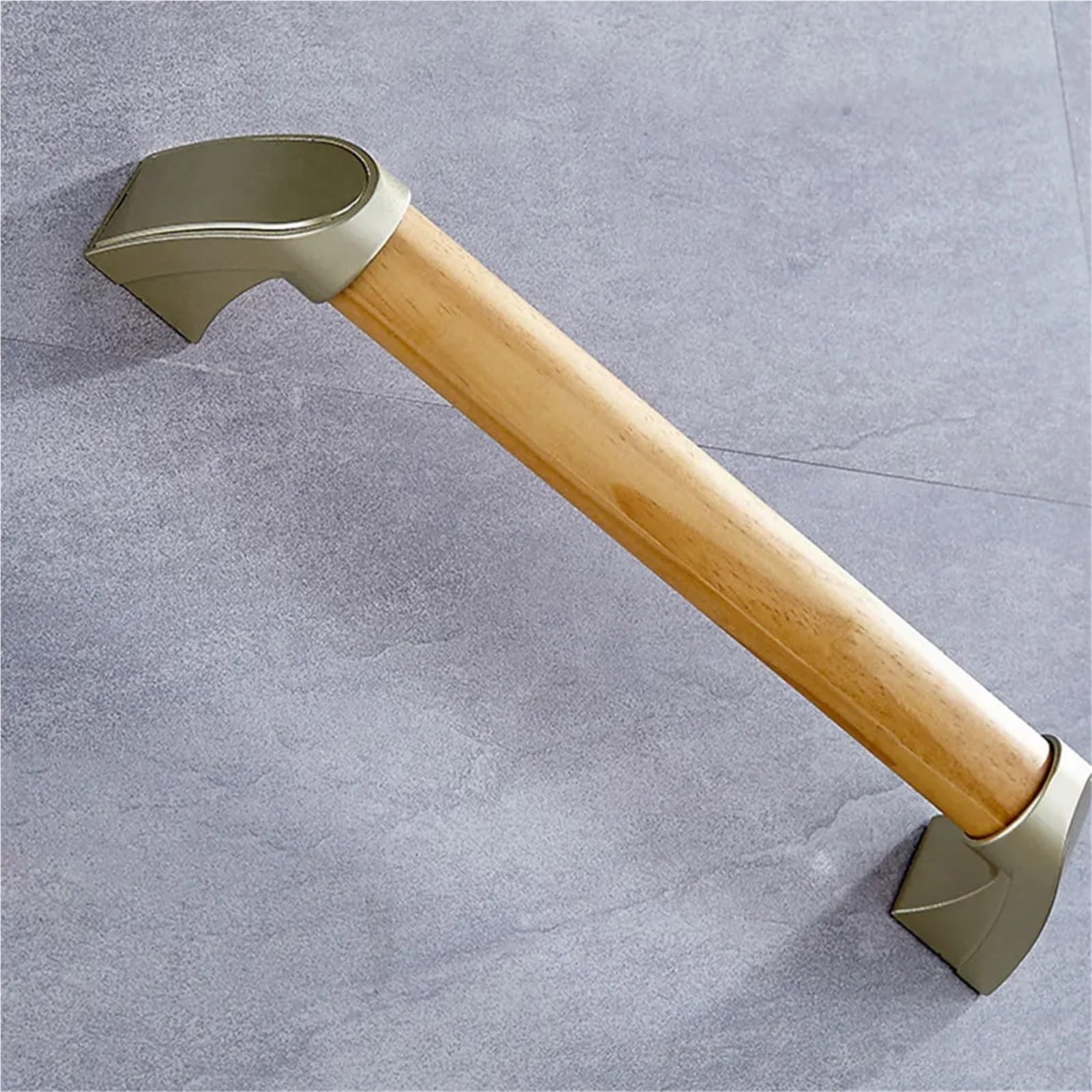 Maniglie Barra di Sostegno in Legno Nera con Elevata capacità di carico per Una Maggiore Sicurezza Barra di Sostegno in Legno(Light Yellow)