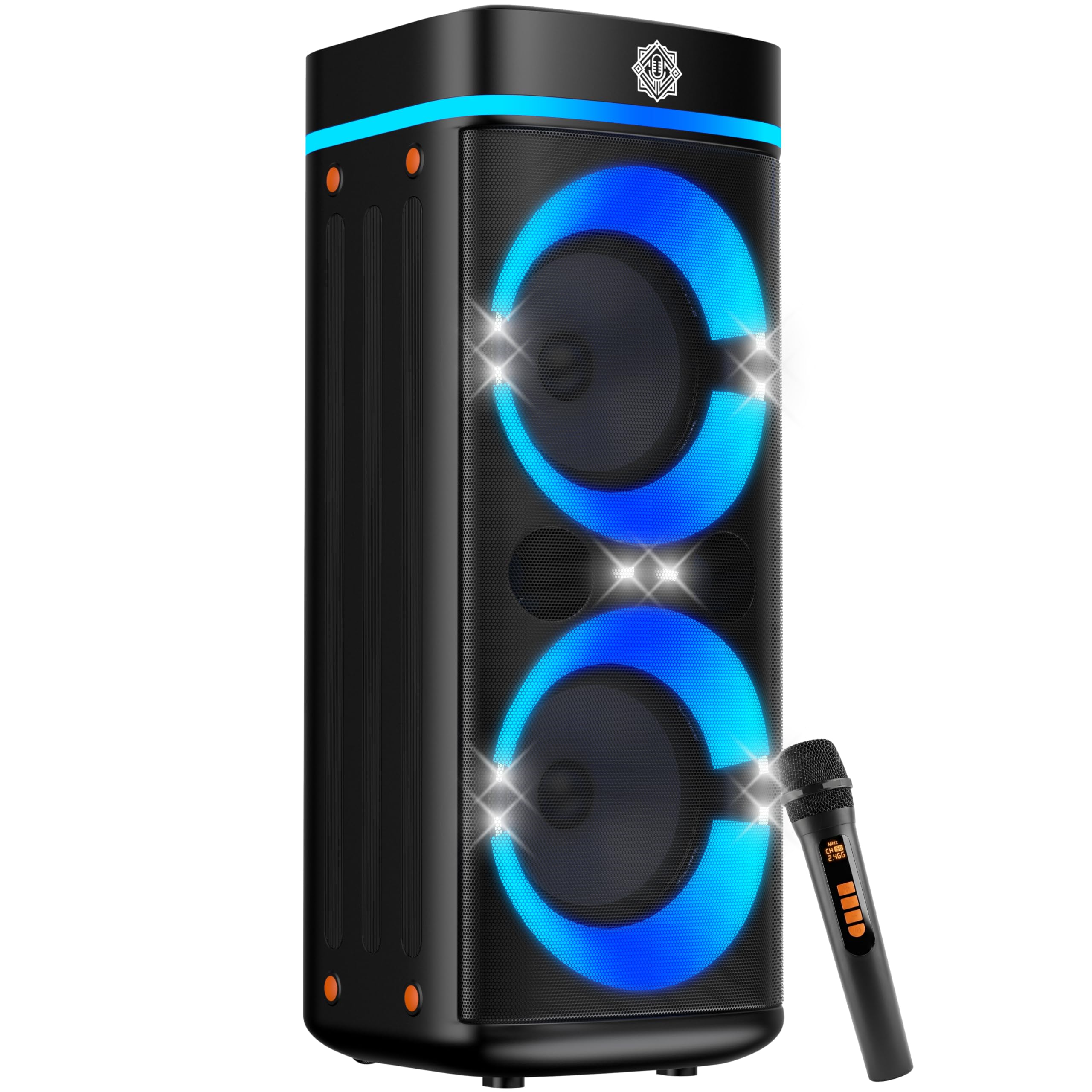 Partybox speaker for karoake with wireless mic (240W)-image-4