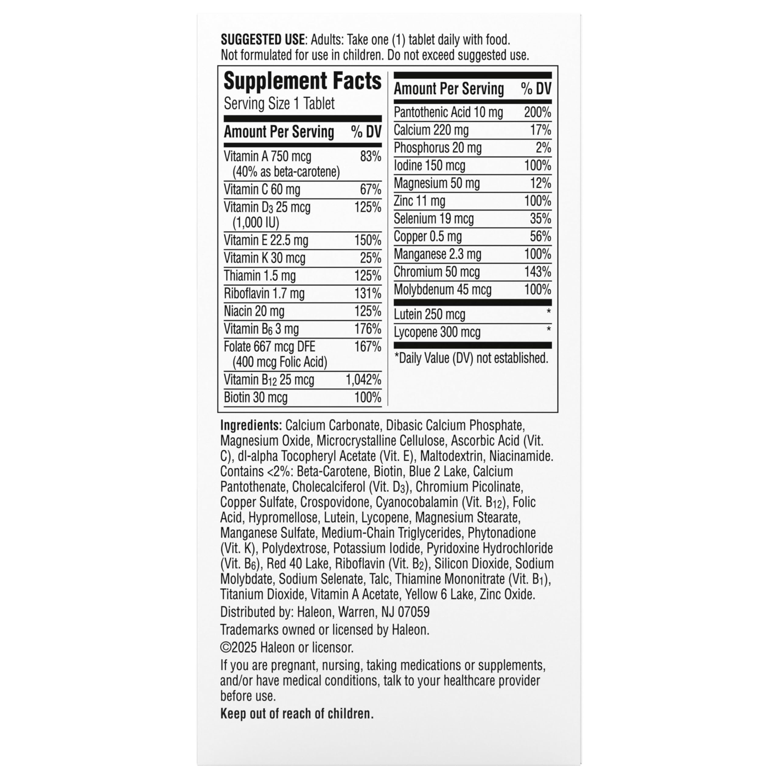 Centrum Silver Multivitamin for Adults 50 and Over, 80 Tablets — Amazon image 12