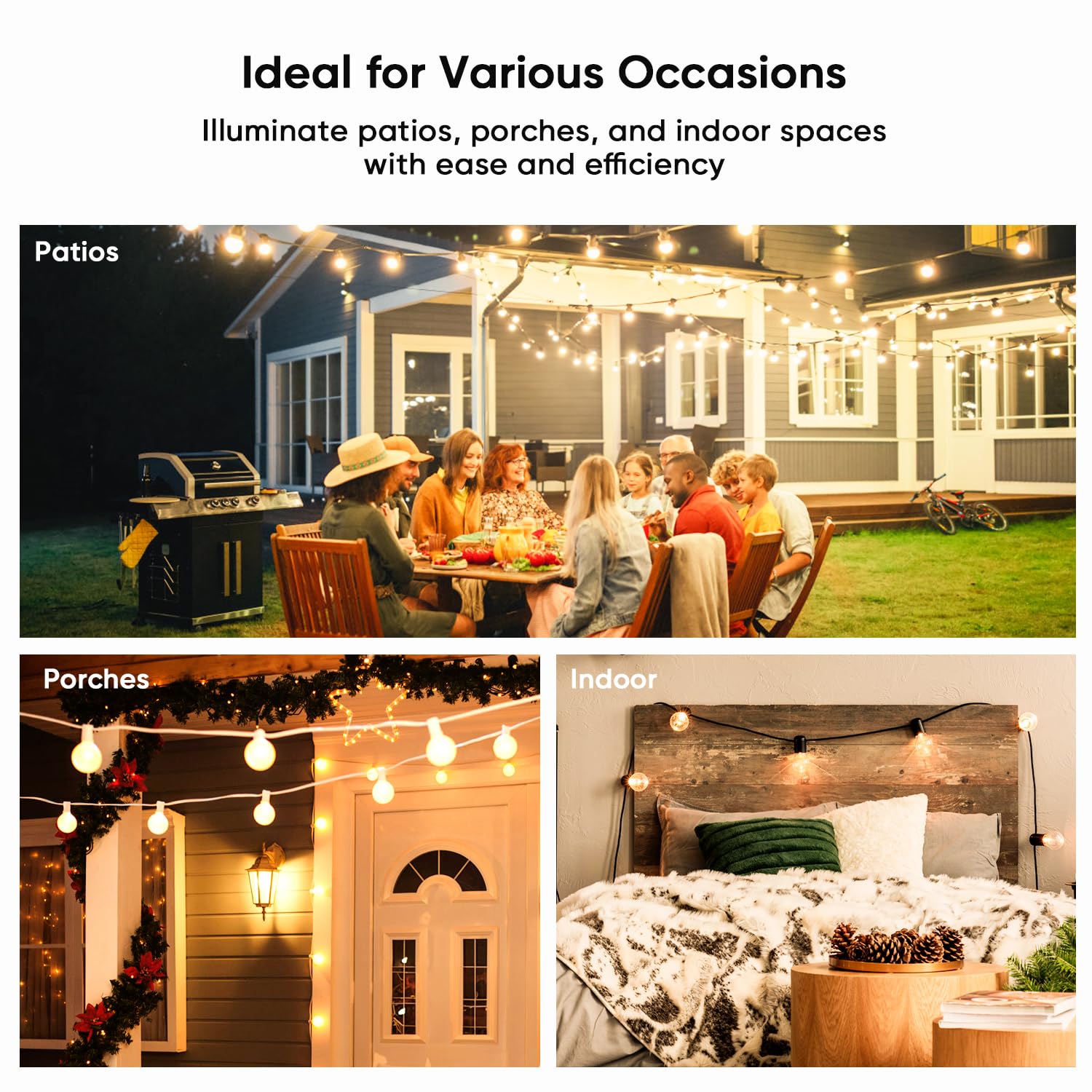 TREATLIFE Dimmer Plug with 100FT Wireless Remote Control, IP44 Weather Resistance, Outdoor Dimmer for String Lights, Lamps, Patio Lights, Max Power 400W