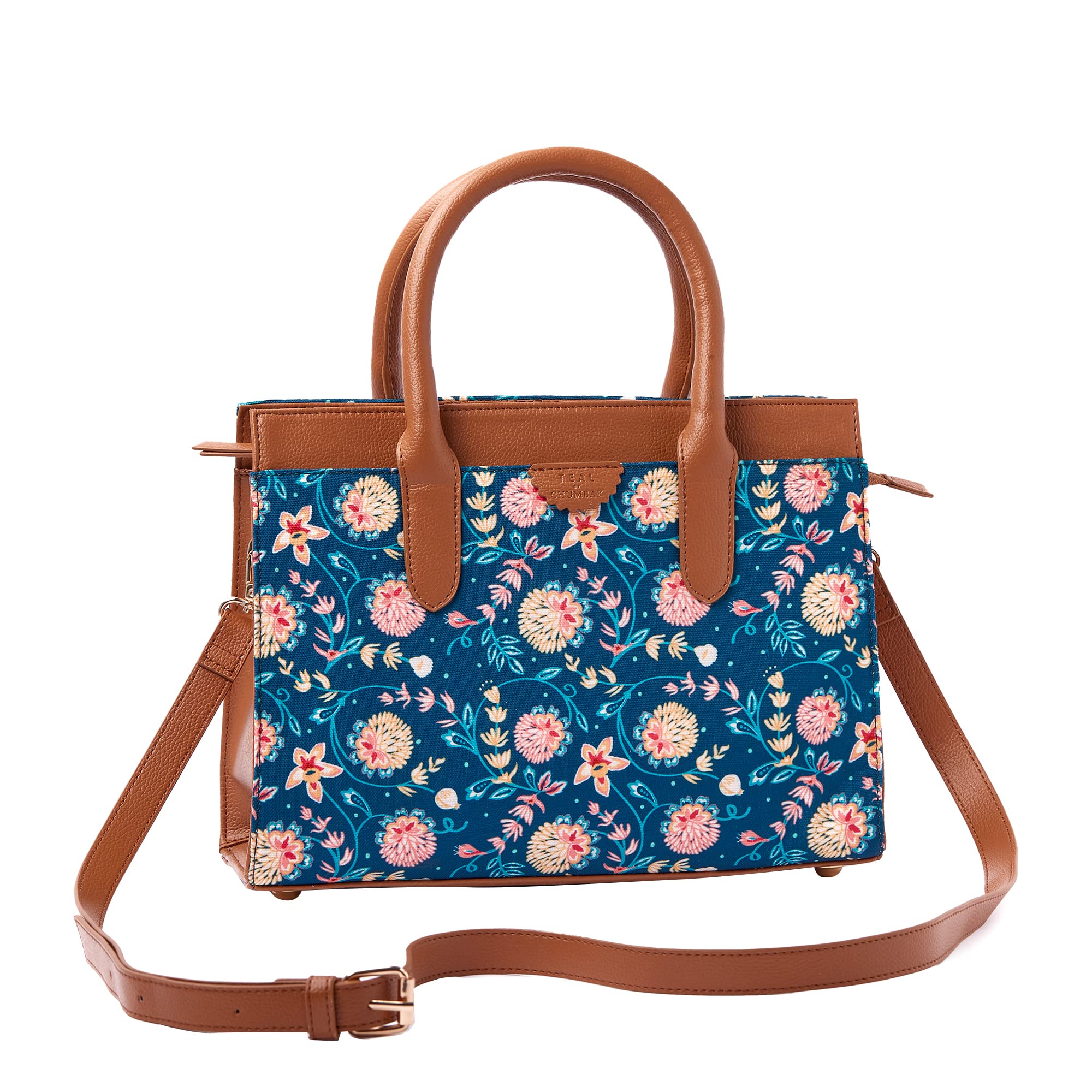 TEAL BY CHUMBAK Blue Bloom Womens Hand Bag - Blue Floral (B0BX3YGQWM) Amazon Price History, Amazon Price Tracker