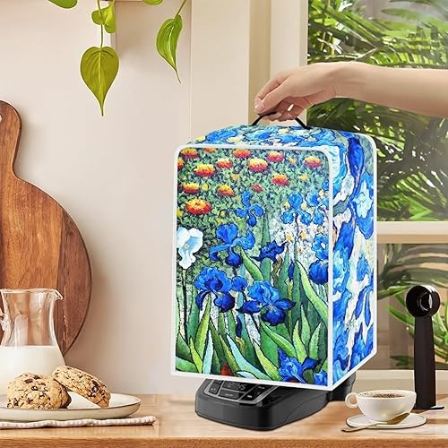 Miniatura 5 de Cubiertas para máquina de café de jardín con mango superior, resistente al agua, protector para máquina de jugo, cubiertas suaves para