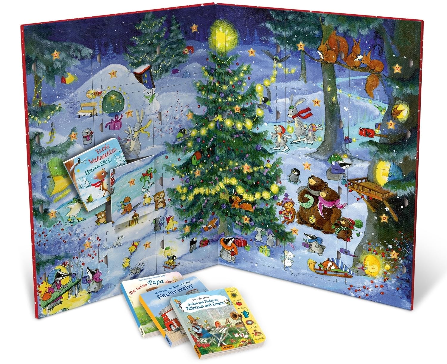 Mein allererster Adventskalender: mit 24 Pappbilderbüchern zum Herausnehmen