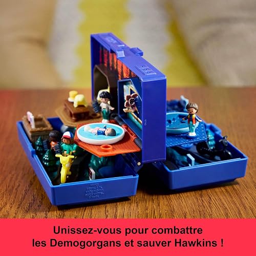 Polly Pocket Stranger Things - Cofanetto Walkie Talkie, playset edizione speciale da collezione con 6 bambole dei personaggi della serie e 10 accessori inclusi, giocattolo per bambini, 4+ anni, HWP22 - 3