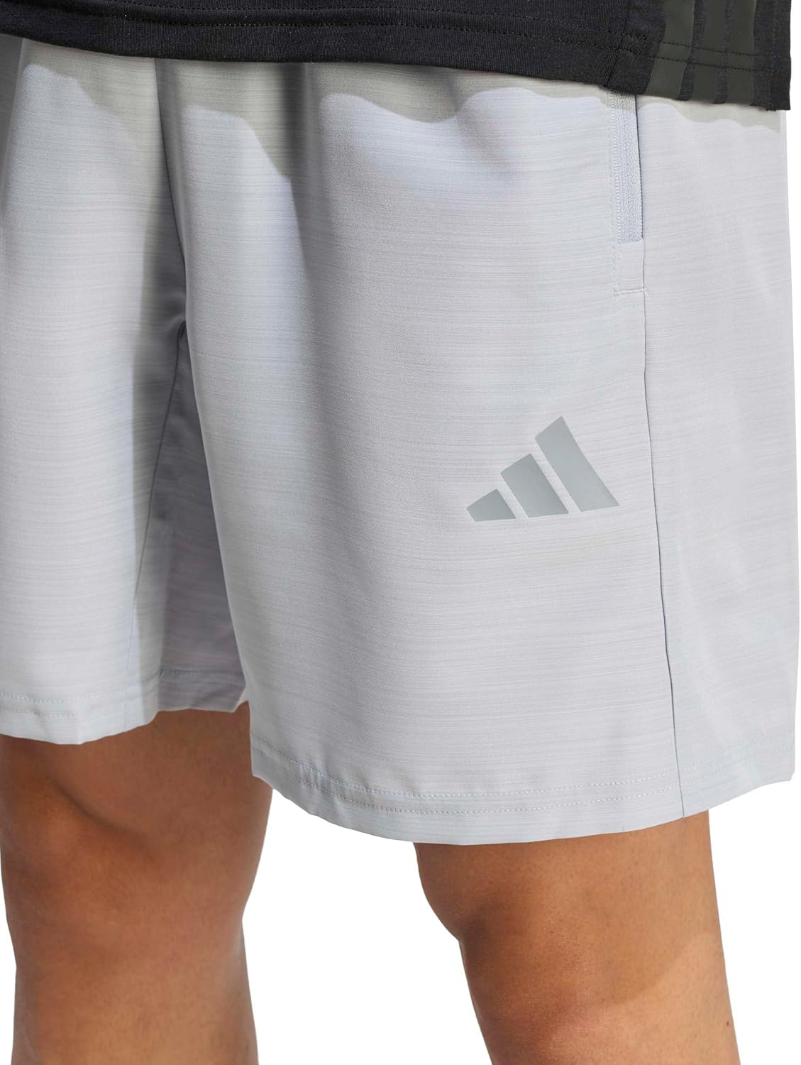 adidas Mens Workout Essentials Basic Melange Woven Short