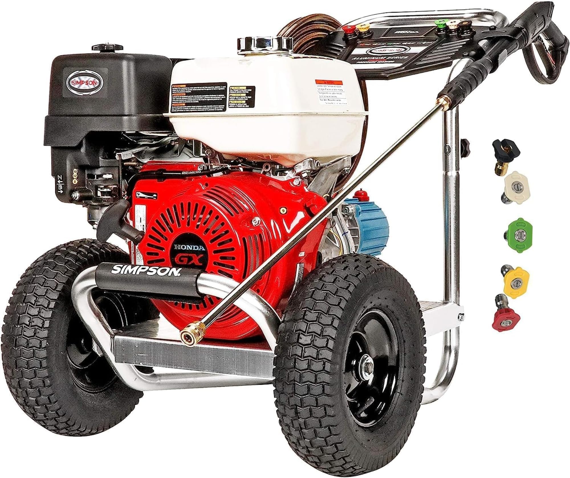 4200 PSI Gas Pressure Washer, 4.0 GPM Commercial Power Washer, Cold Water, Honda GX390 Engine, 50' Hose, Aluminum Series, 49-State Compliant (ALH4240)
