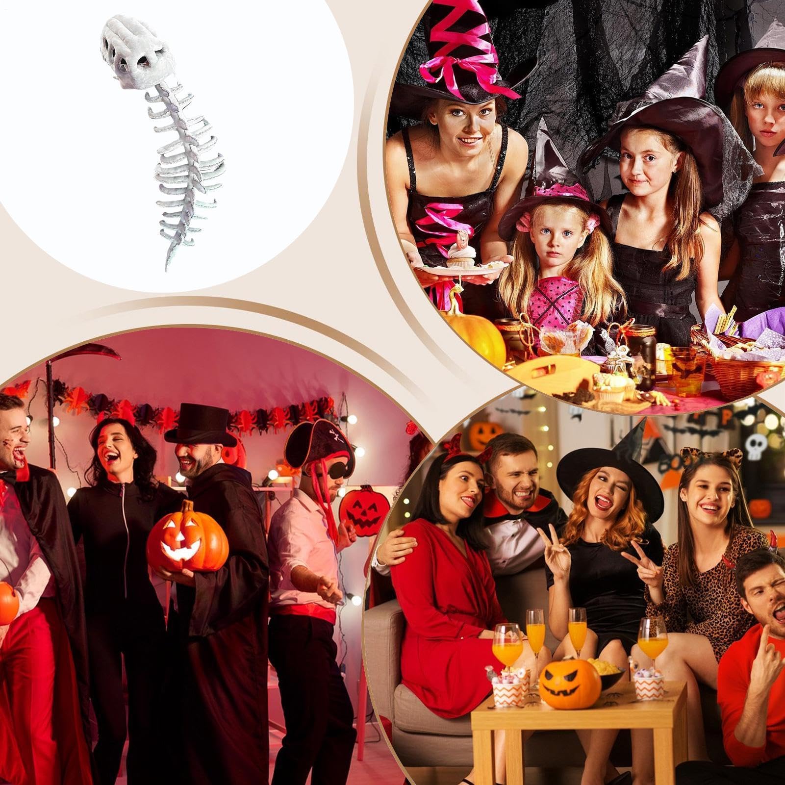 Generico Set Costume Scheletro Dinosauro Abito per Cosplay e di Ruolo | Accessorio Costume Scheletro Dinosauro Halloween con Effetto Sonoro Feste Halloween Spettacoli Teatrali a Tema Party