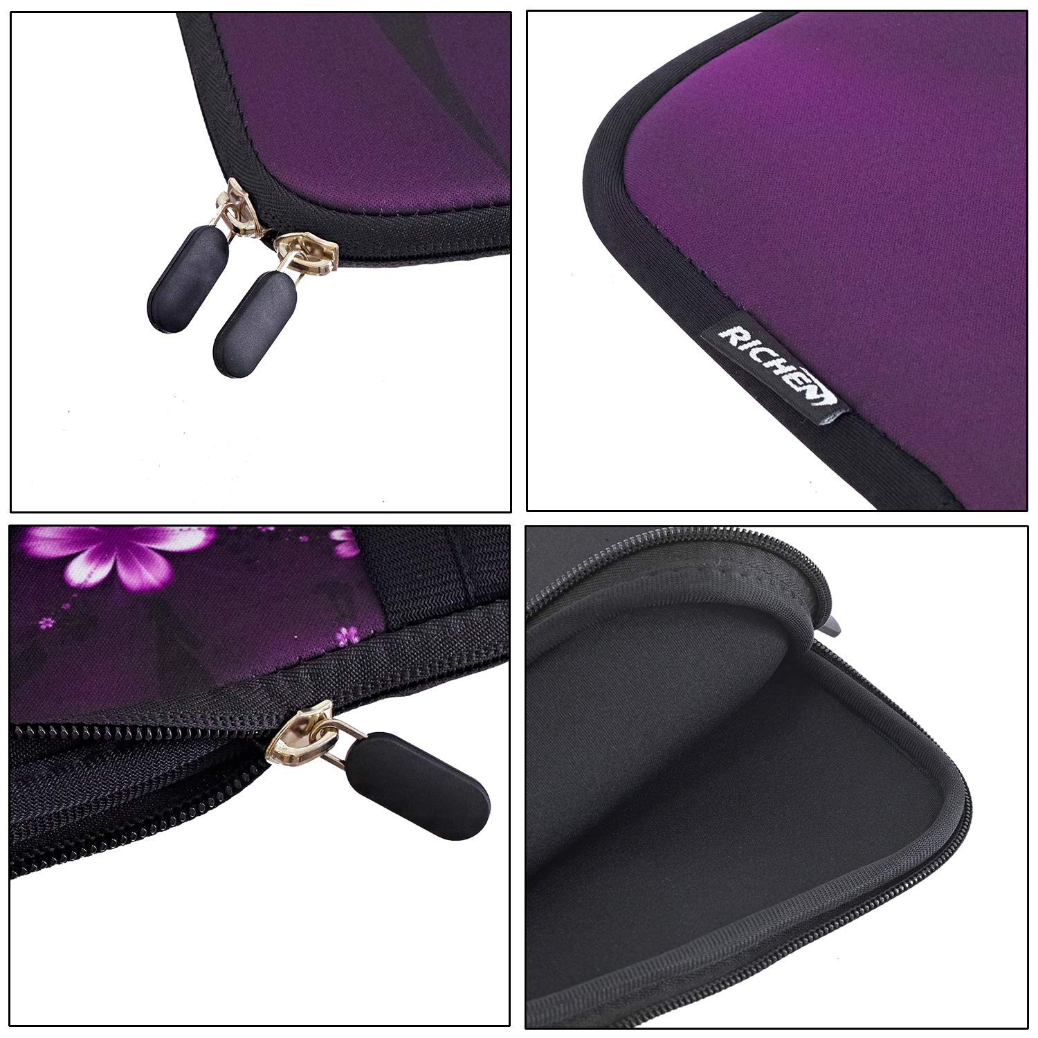 Housse De Transport En Néoprène Pour PC Portable 11" à 12,5" - Avec Poignée Et Double Zip - 7